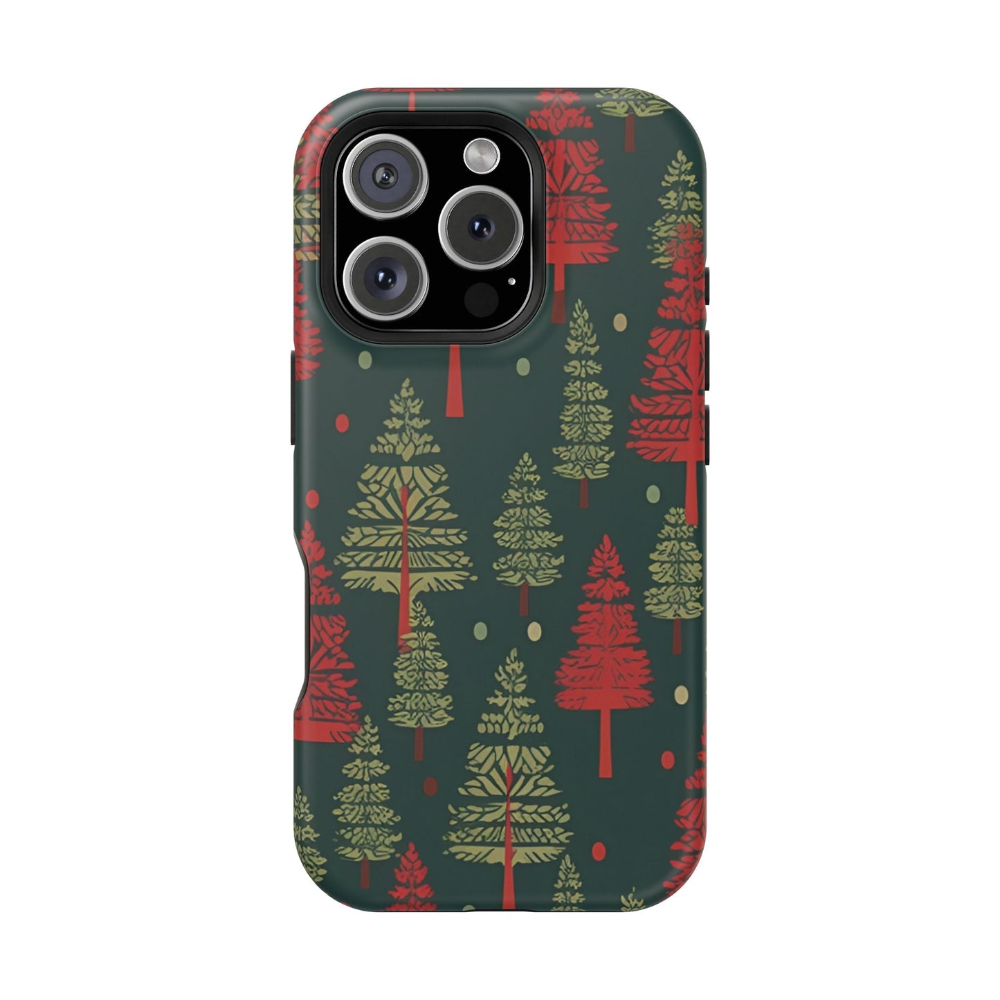 Retro Christmas Trees Pattern -  MagSafe iPhone Series Case