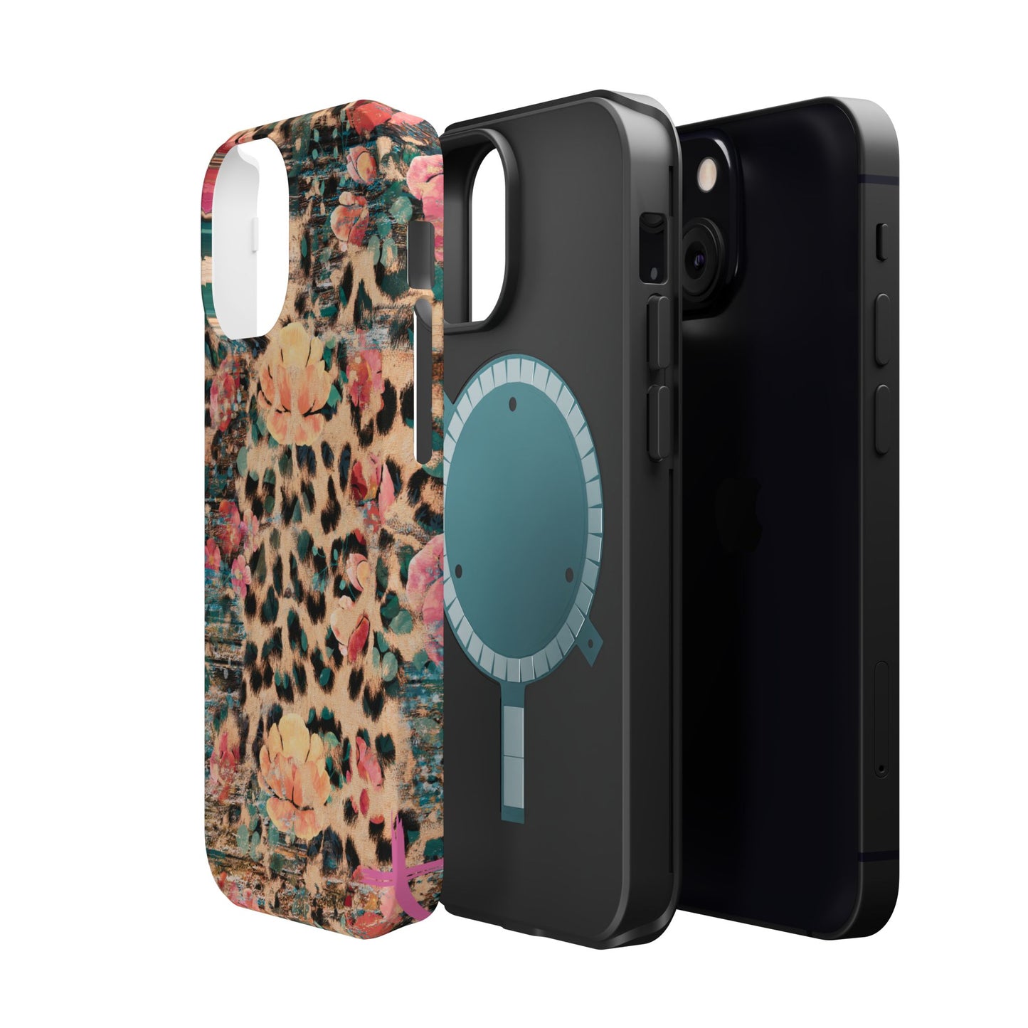 Rustic Floral Leopard - MagSafe iPhone Series Case