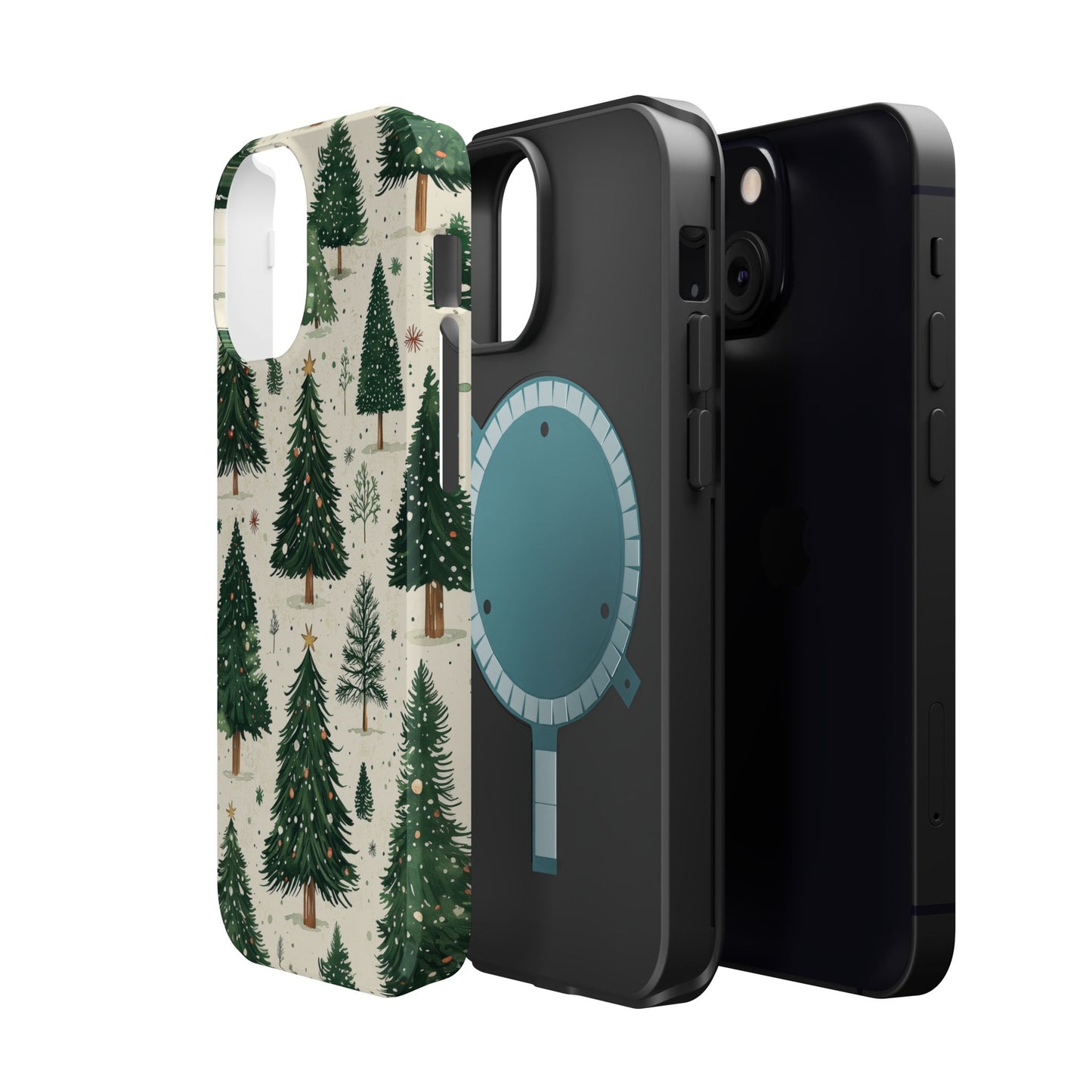 Festive Christmas Tree Forest Pattern – MagSafe iPhone Series Case