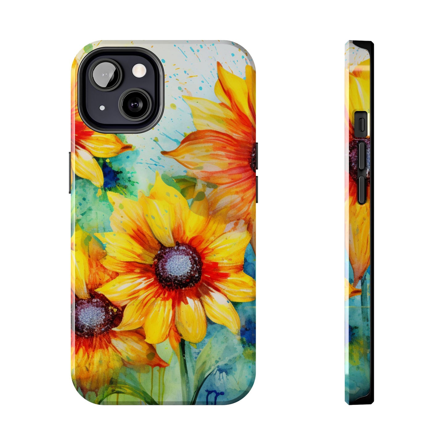 Watercolor Sunflower Splash - iPhone Series Case