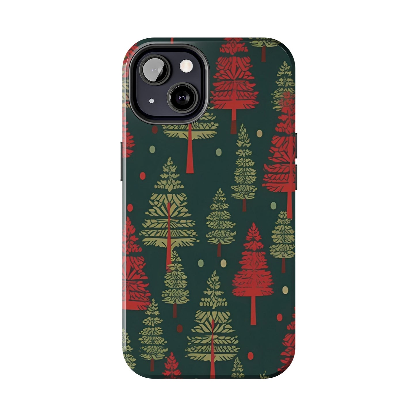 Retro Christmas Trees Pattern - iPhone Series Case