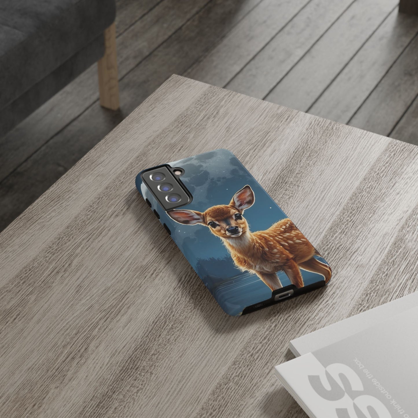 Samsung Galaxy Case – Enchanted Fawn Under the Moonlit Sky