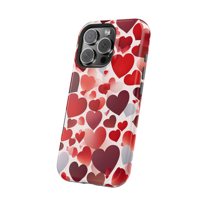 MagSafe Case: Romantic Red Heart Gradient Case