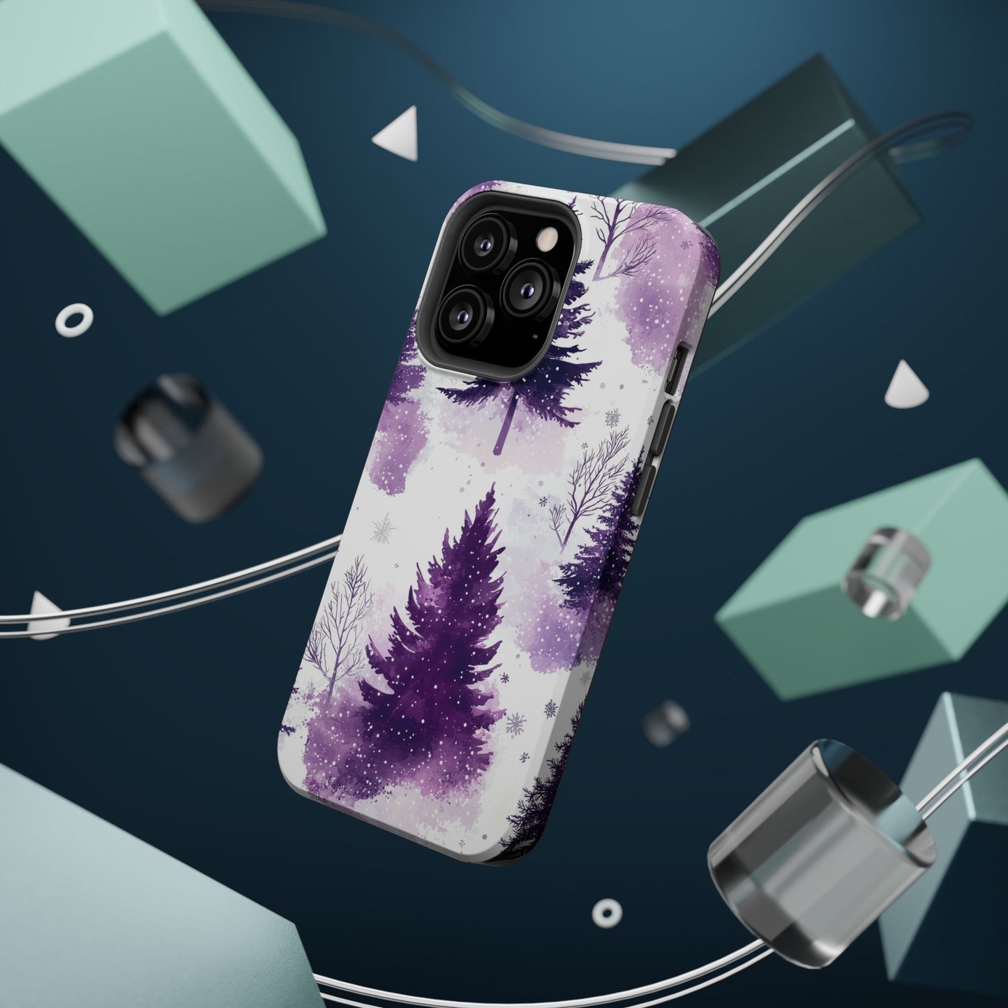 Purple Snowy Forest - MagSafe iPhone Series Case