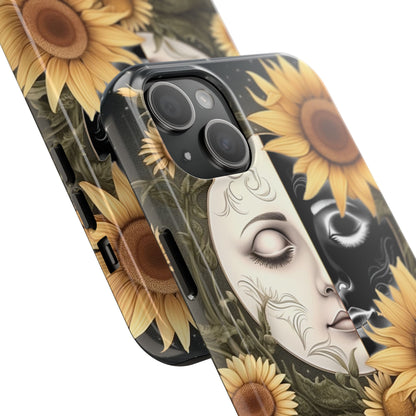 Sunflower Moon and Stars iPhone Case – Ethereal Art