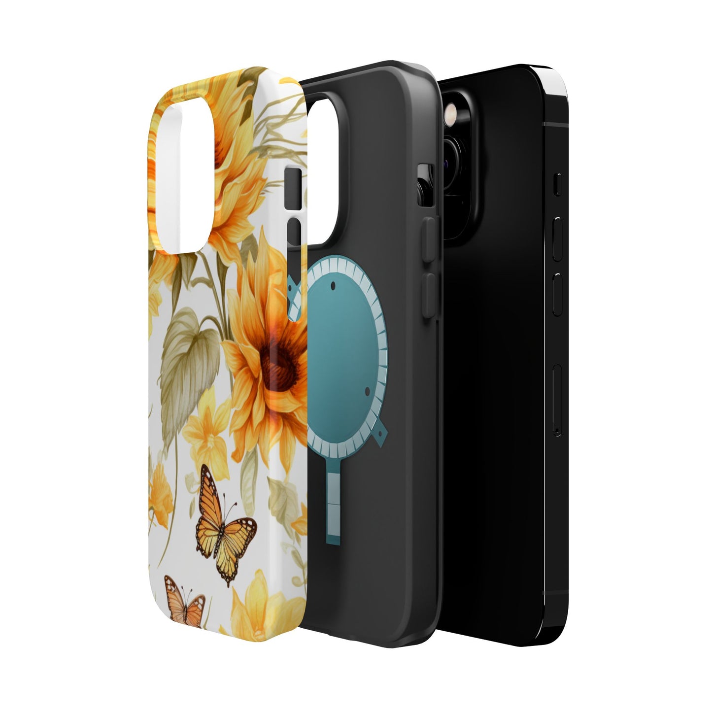 Sunflower & Butterfly Bliss - MagSafe iPhone Series Case