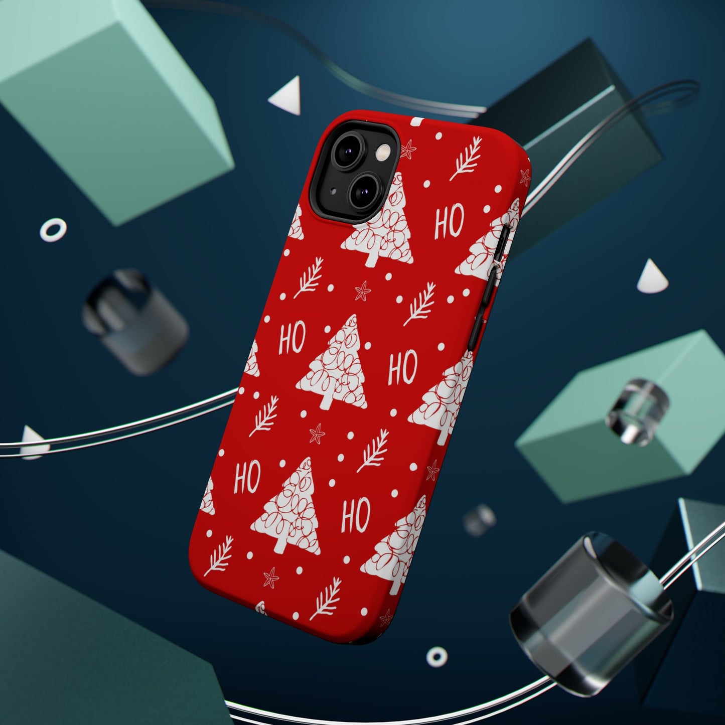 MagSafe iPhone Case: Ho Ho Ho – Christmas Tree Wonderland