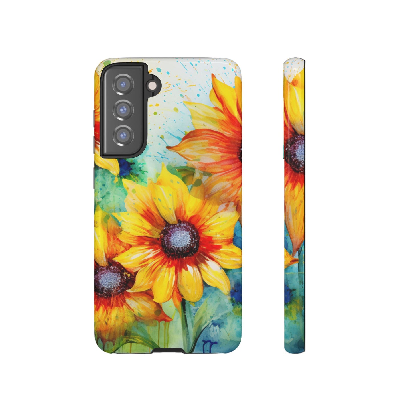 Watercolor Sunflower Splash - Samsung Galaxy Series Case