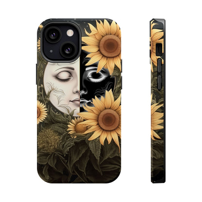 Sunflower Moon and Stars MagSafe Case – Ethereal Art