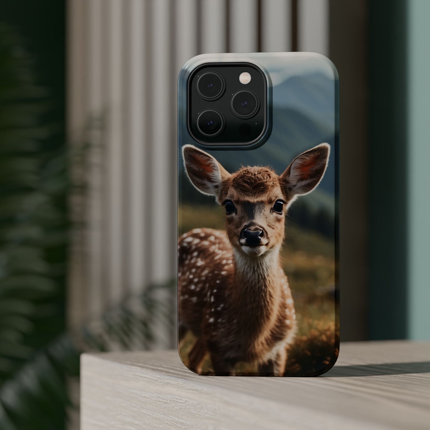 Gentle Fawn in Mountain Meadows MagSafe iPhone Case