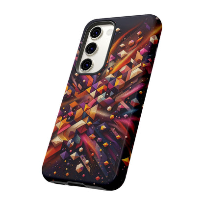 Vibrant Geometric Case | Futuristic Cosmic Art