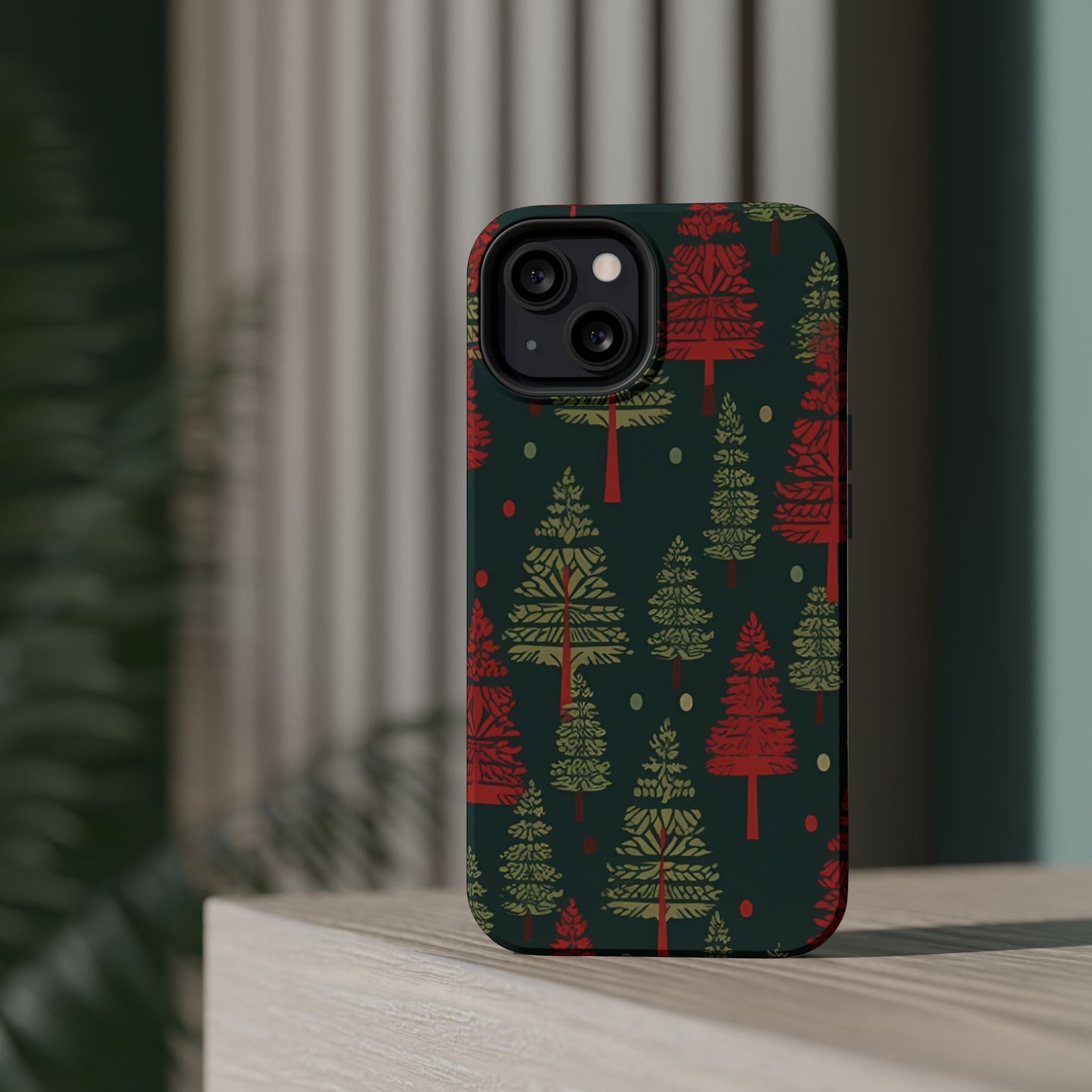 Retro Christmas Trees Pattern -  MagSafe iPhone Series Case