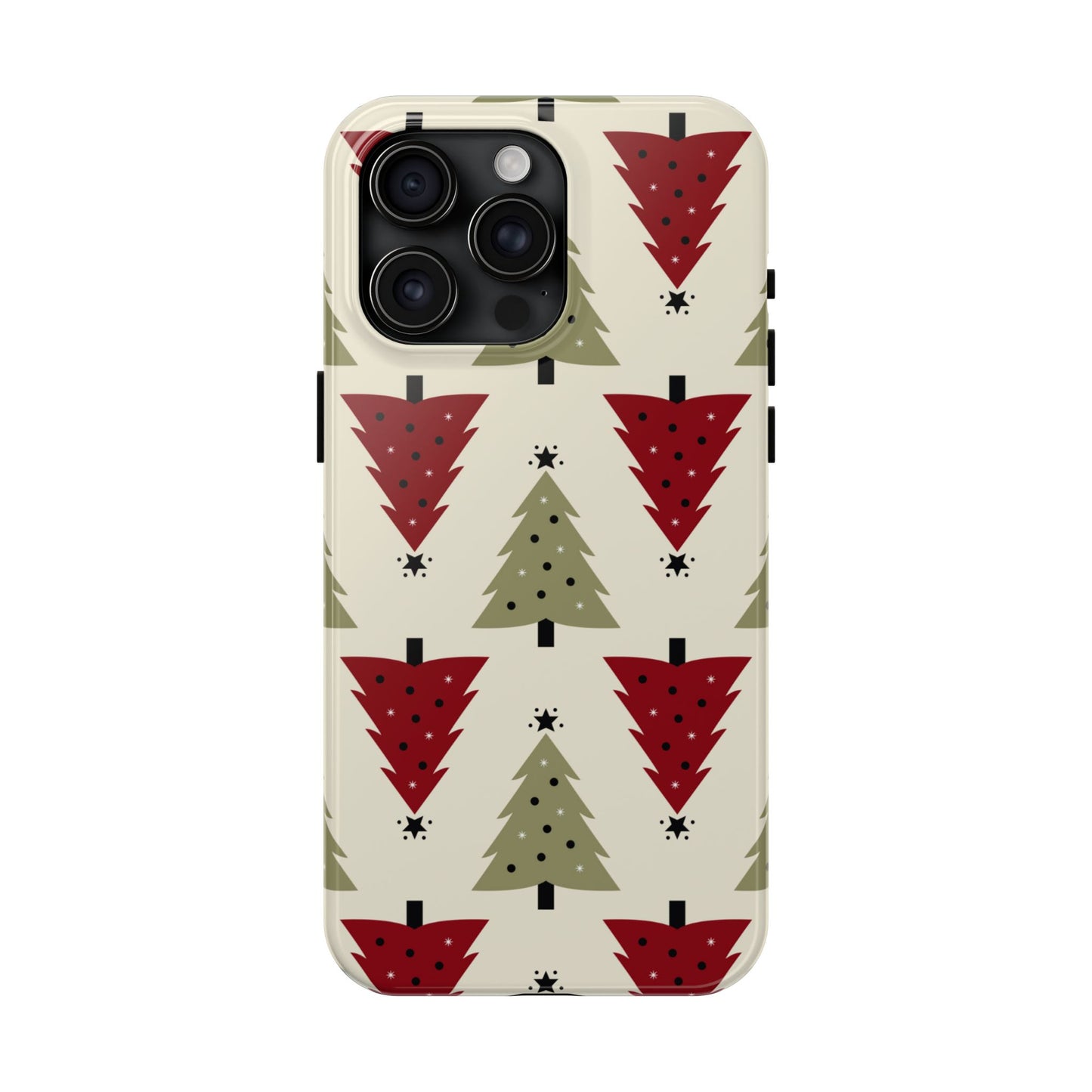 Retro Christmas Trees Pattern - iPhone Series Case