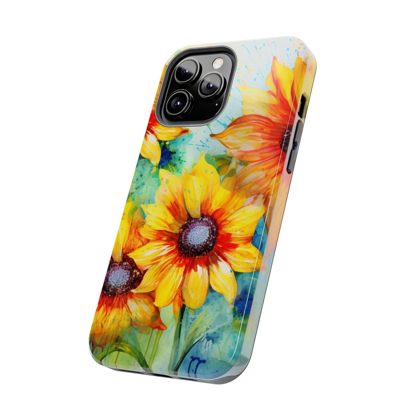 Watercolor Sunflower Splash - iPhone Series Case