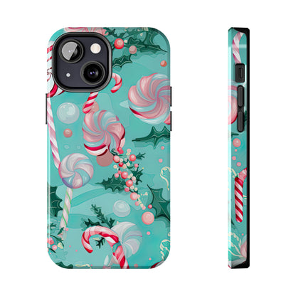 Candy Cane & Peppermint Holiday Delight – iPhone Series Case