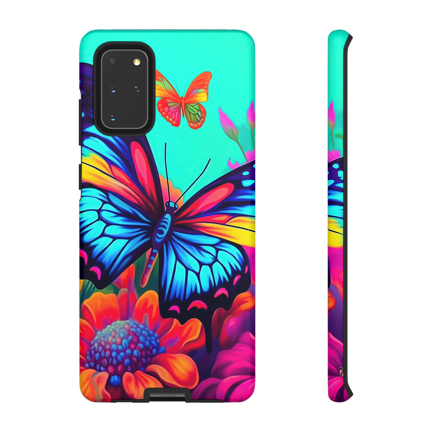 Vivid Butterfly & Floral Burst - Samsung Galaxy Case