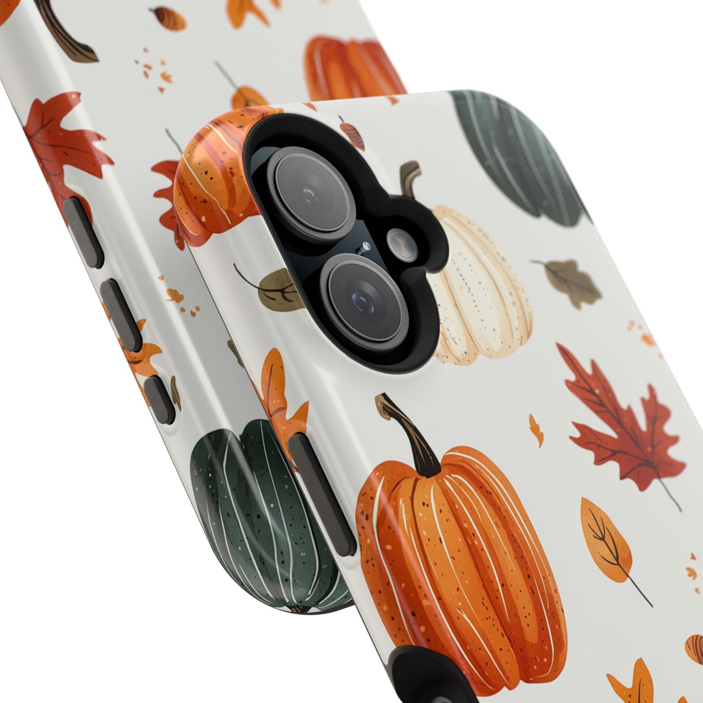 Autumn Pumpkin MagSafe iPhone Case – Fall Leaves and Harvest Design