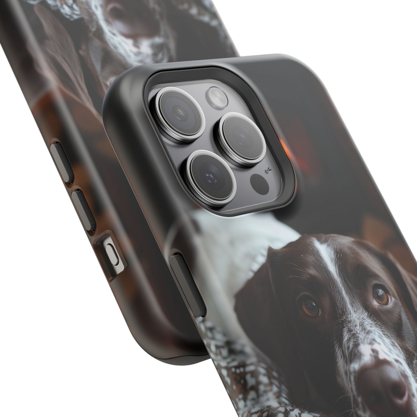 Majestic German Shorthaired Pointer MagSafe iPhone Case – Sunset Prairie Design