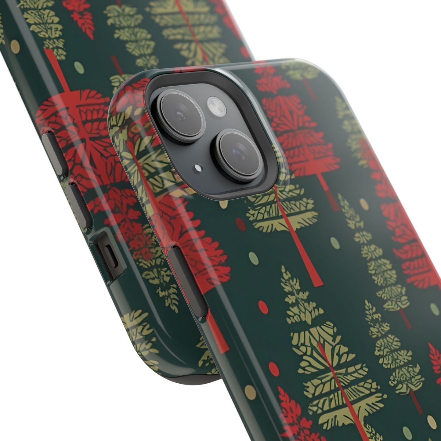 Retro Christmas Trees Pattern -  MagSafe iPhone Series Case