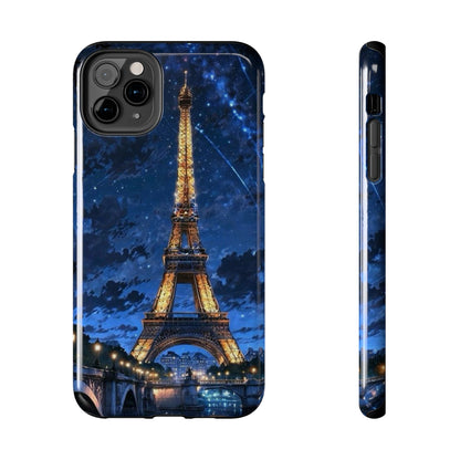 iPhone Case - Eiffel Tower Under Starlit Sky Design