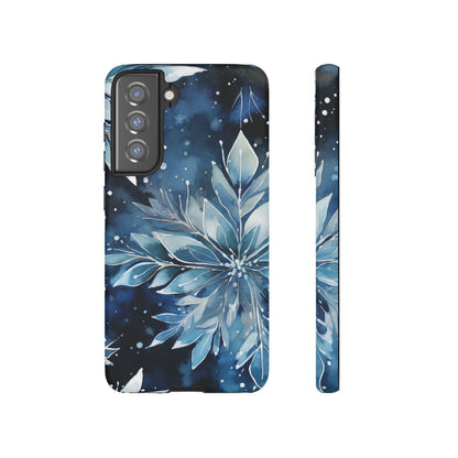 Winter’s Embrace – Blue Snowflake Samsung Galaxy Case