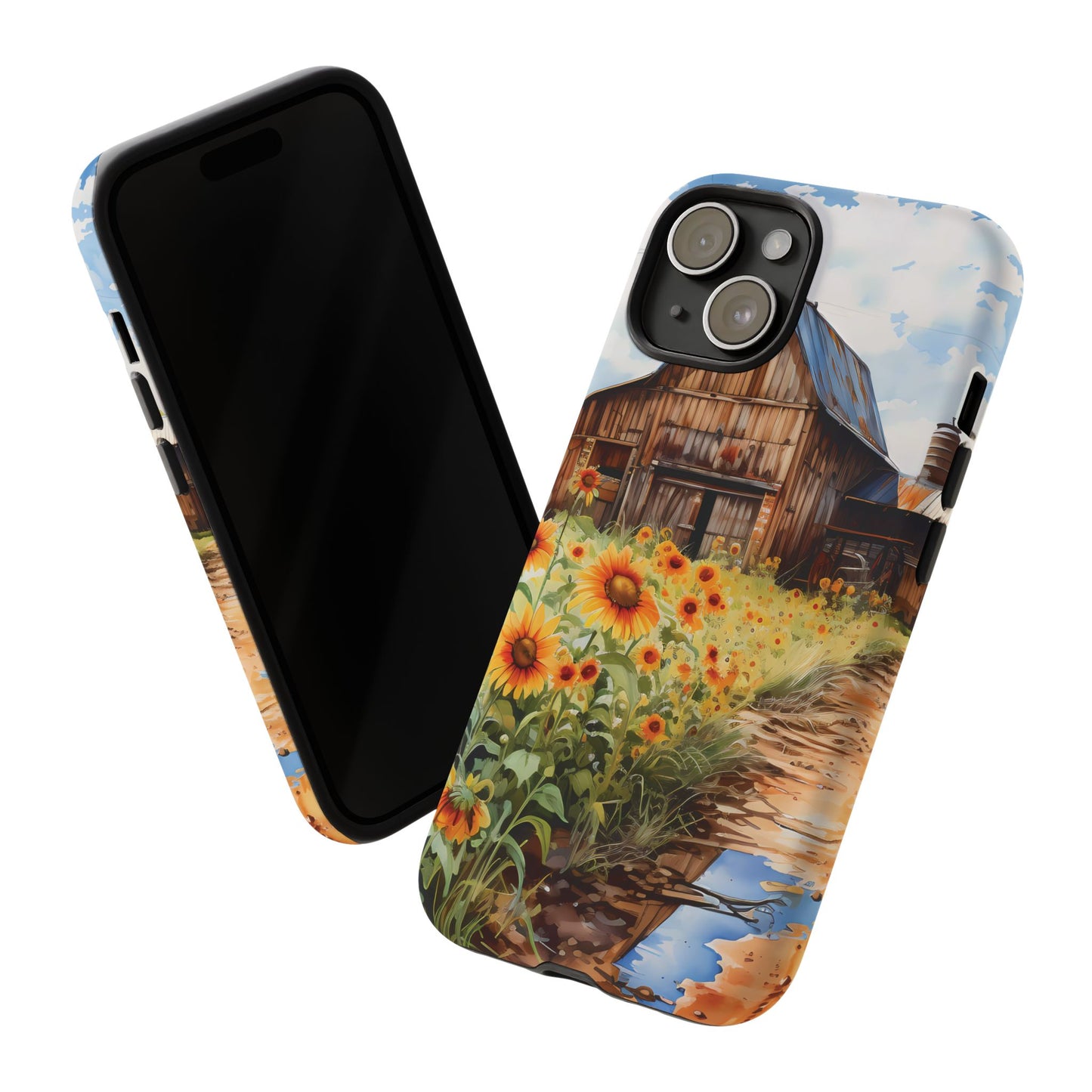 Sunflower iPhone Case  Rustic Farm Style