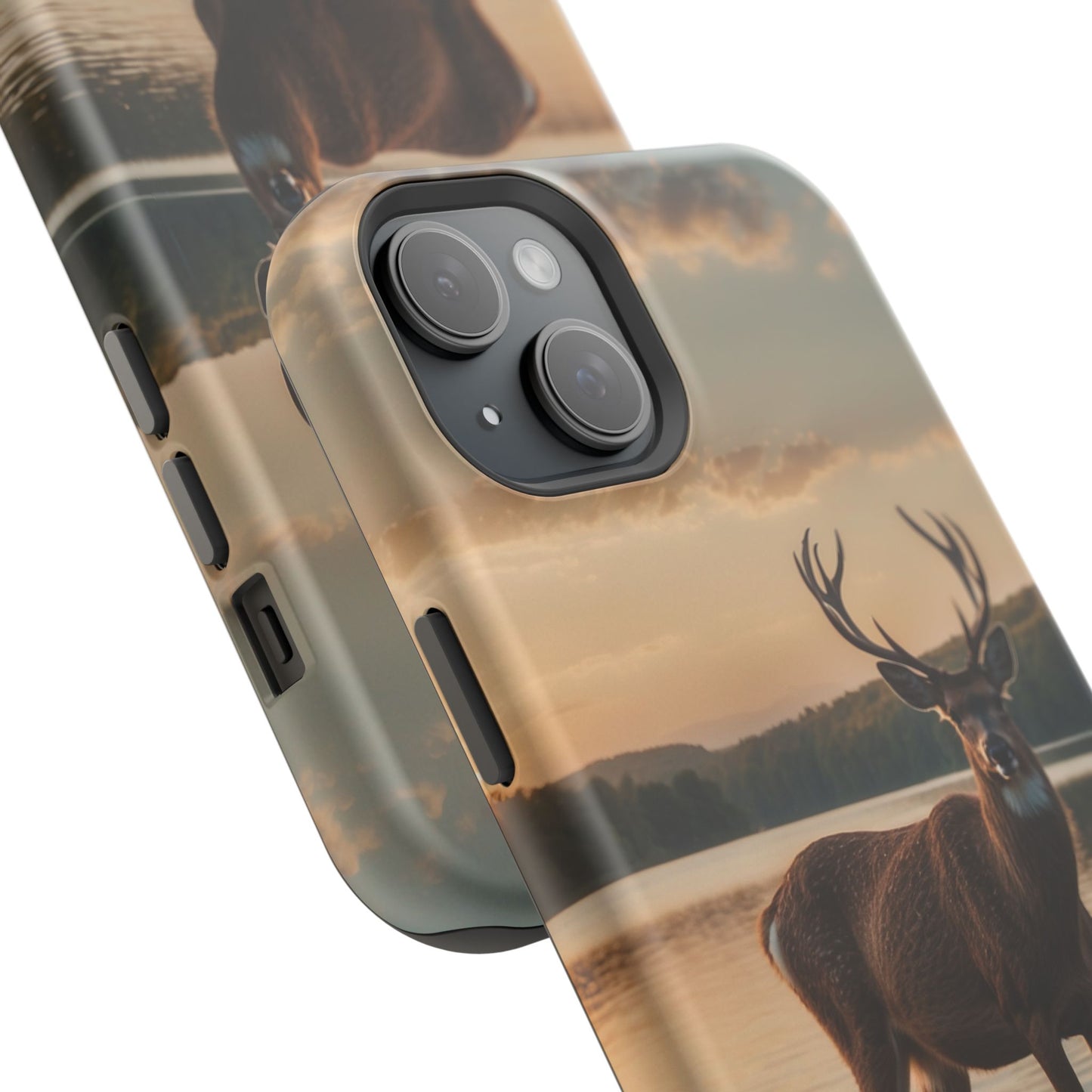 Majestic Stag at Sunset – MagSafe iPhone Case