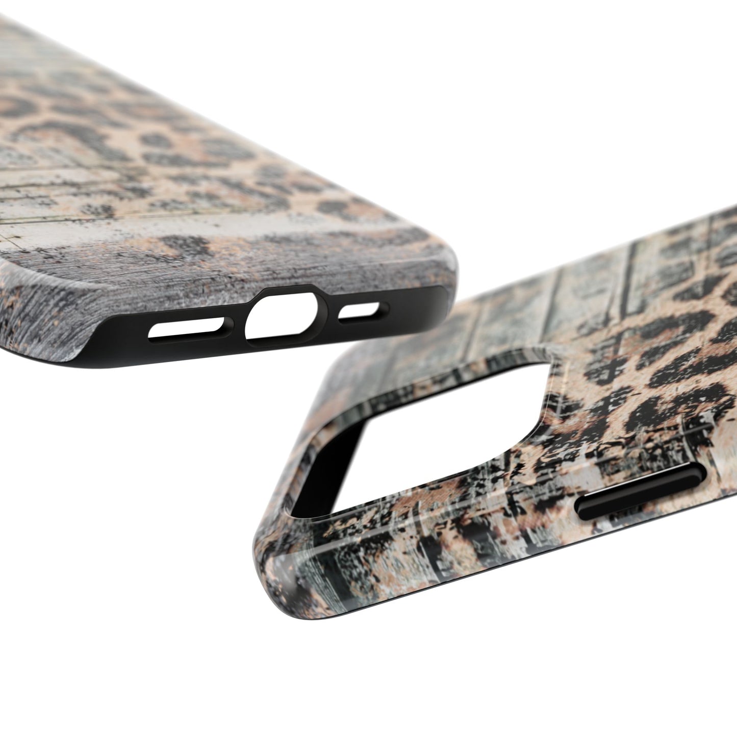 Rustic Leopard Wood Print - iPhone Series Case