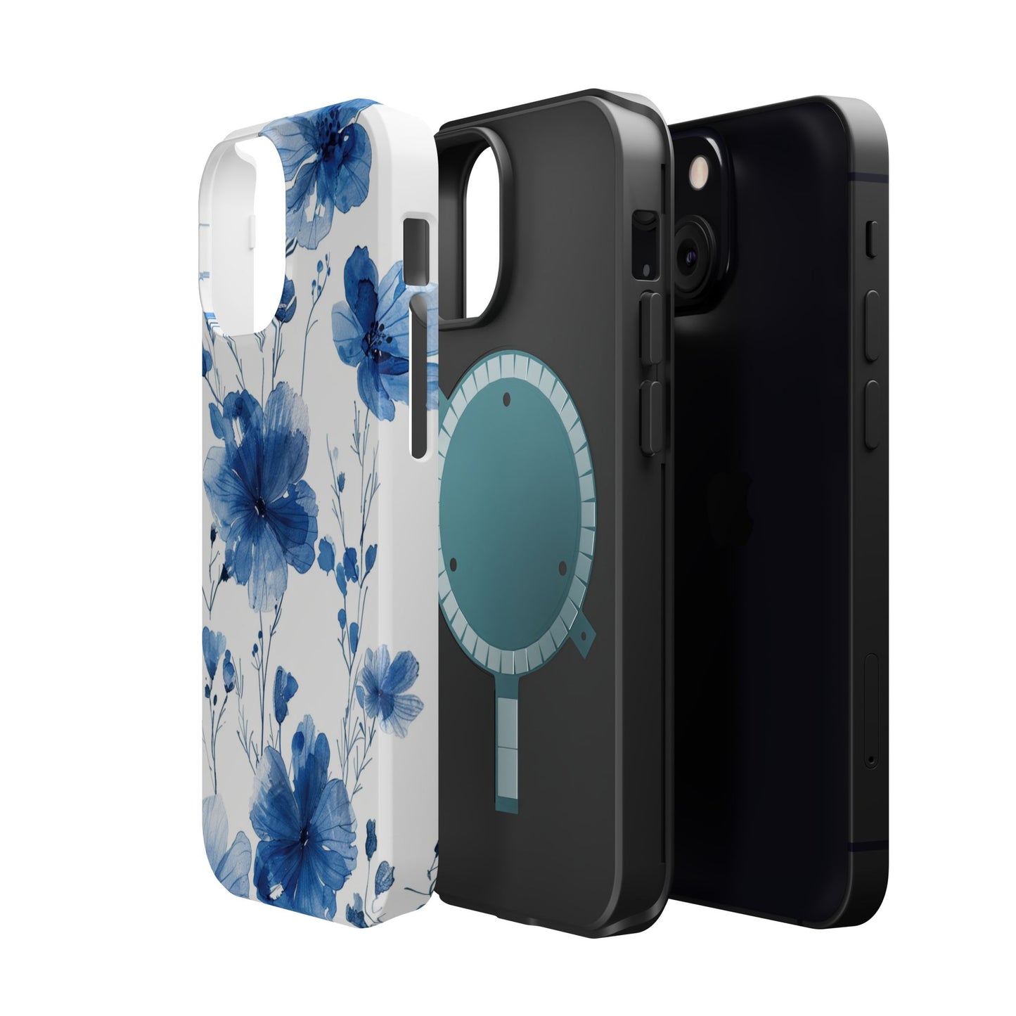 Ethereal Blue Blossoms iPhone Case