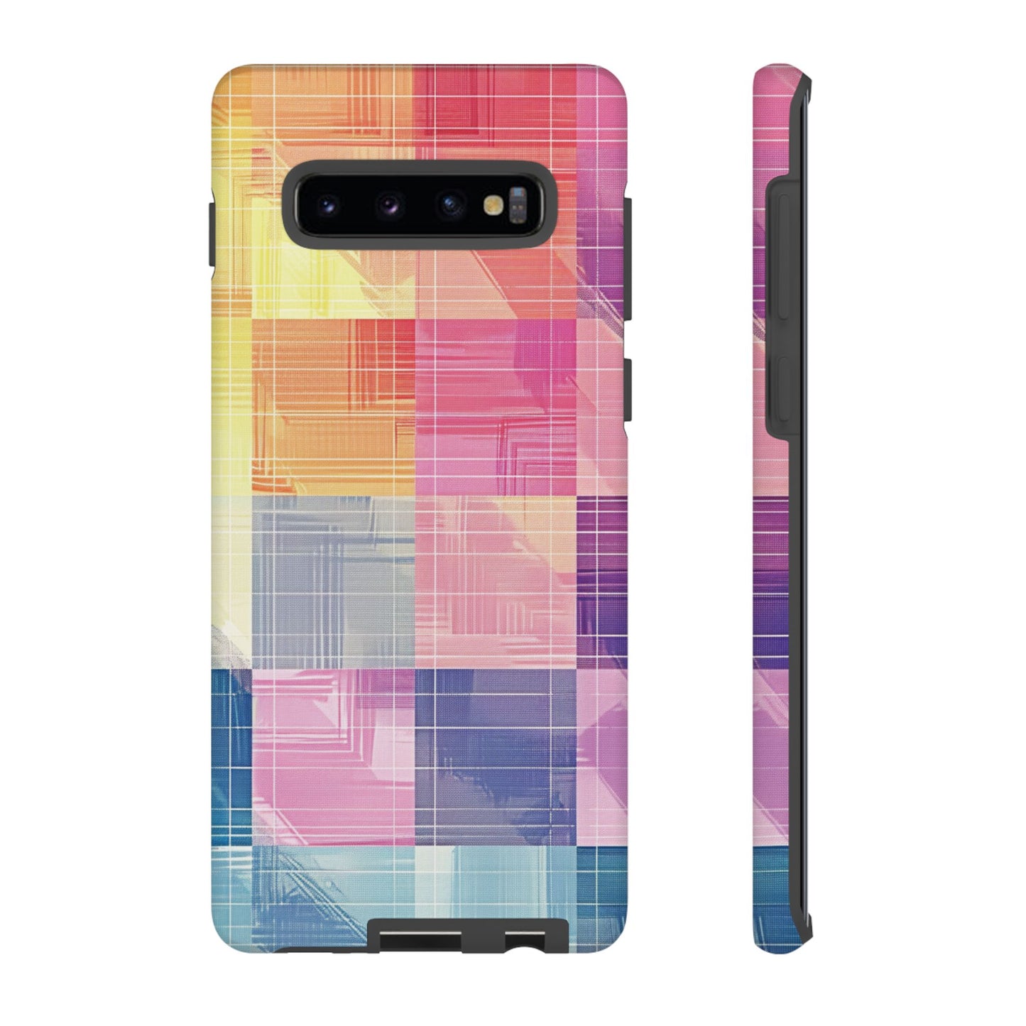 Pastel Panache Watercolor Plaid Case