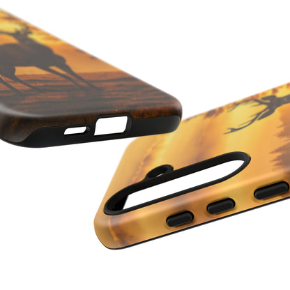 Sunset Majesty: Regal Stag – Samsung Galaxy Case