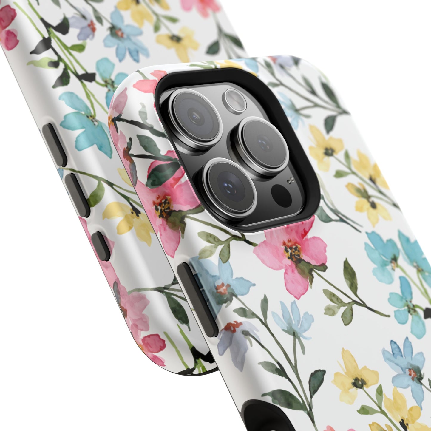 Watercolor Floral Bliss – MagSafe Case with Pastel Flower Design