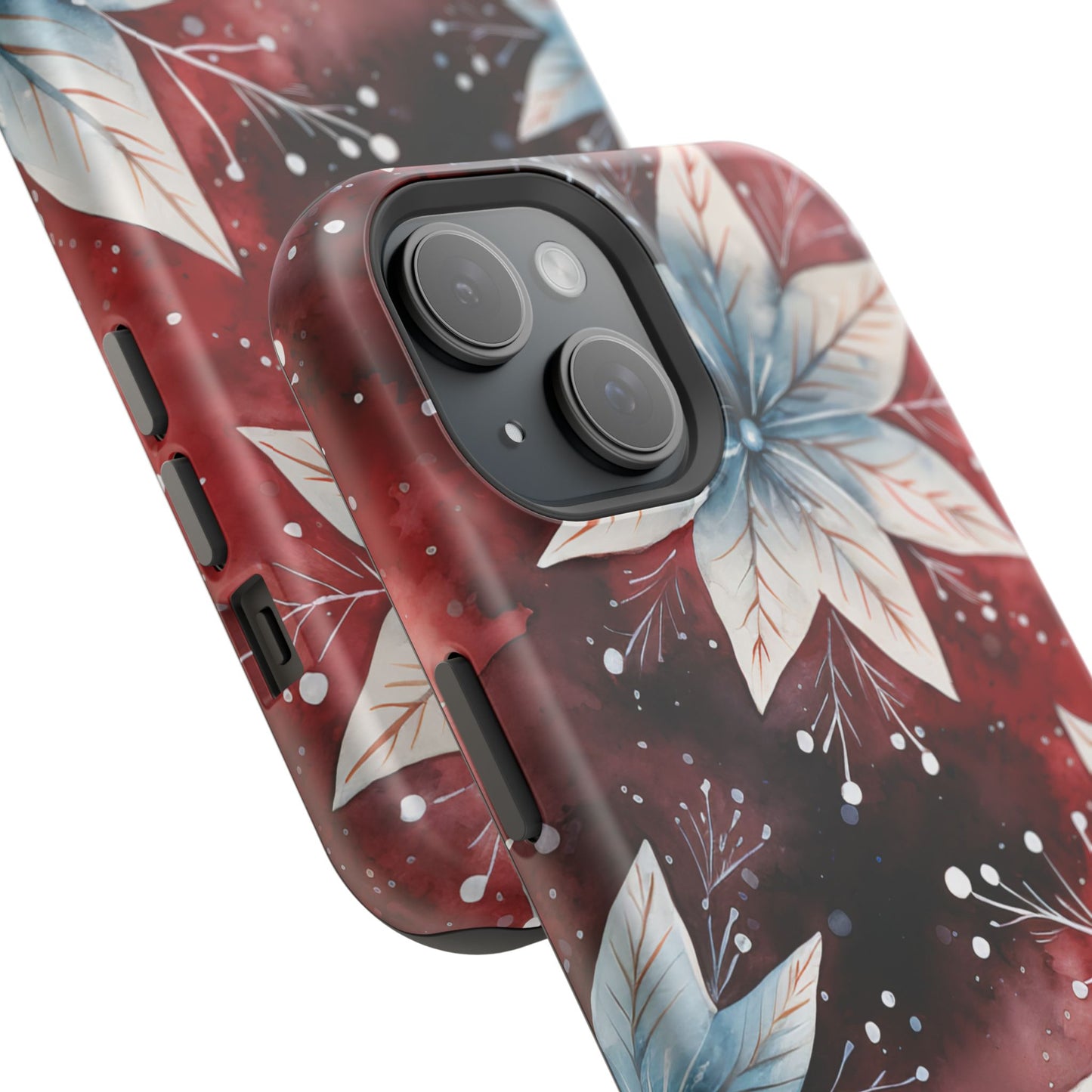 Winter Bloom Poinsettia – MagSafe iPhone Case