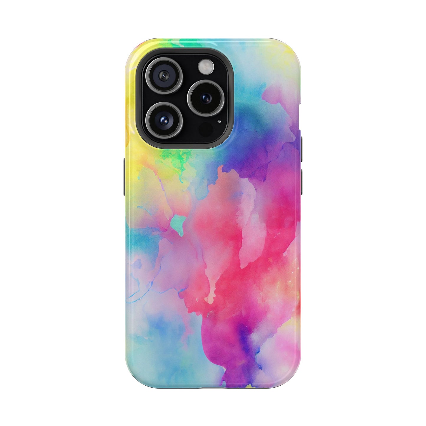 Pastel Watercolor Dream MagSafe iPhone Case – Slim Profile, Glossy Finish