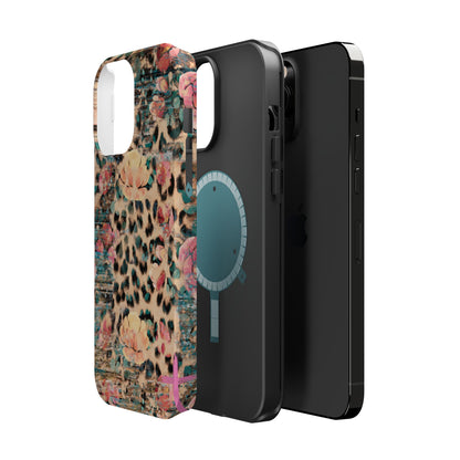 Rustic Floral Leopard - MagSafe iPhone Series Case