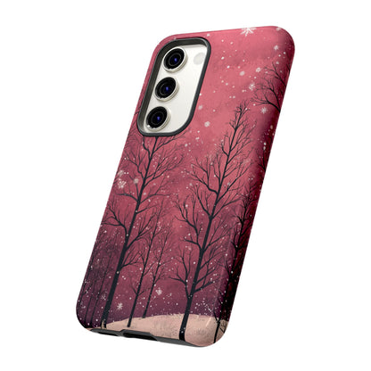 Pink Winter Twilight Forest - Samsung Galaxy Series Case