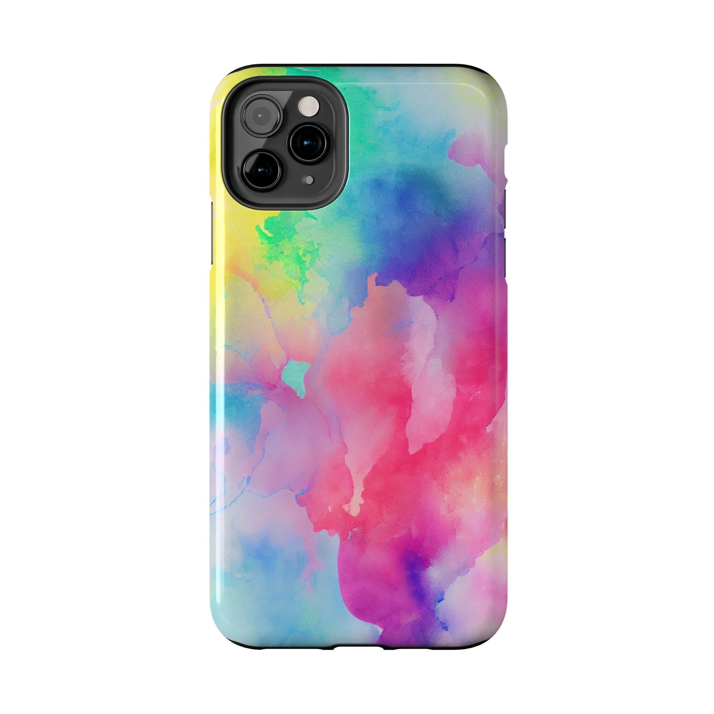 Pastel Watercolor Dream iPhone Case – Slim Profile, Glossy Finish