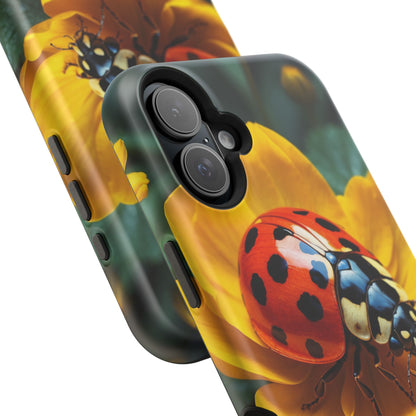 Yellow Blossoms with Bug Accent - MagSafe iPhone Case