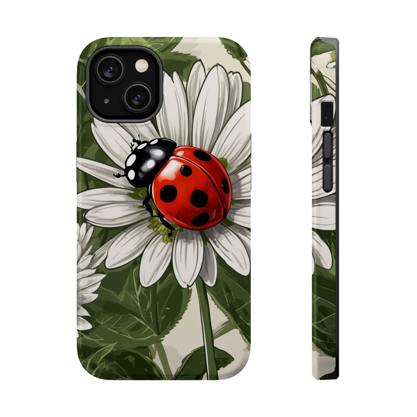 Ladybug & Daisy Garden Charm - MagSafe iPhone Case