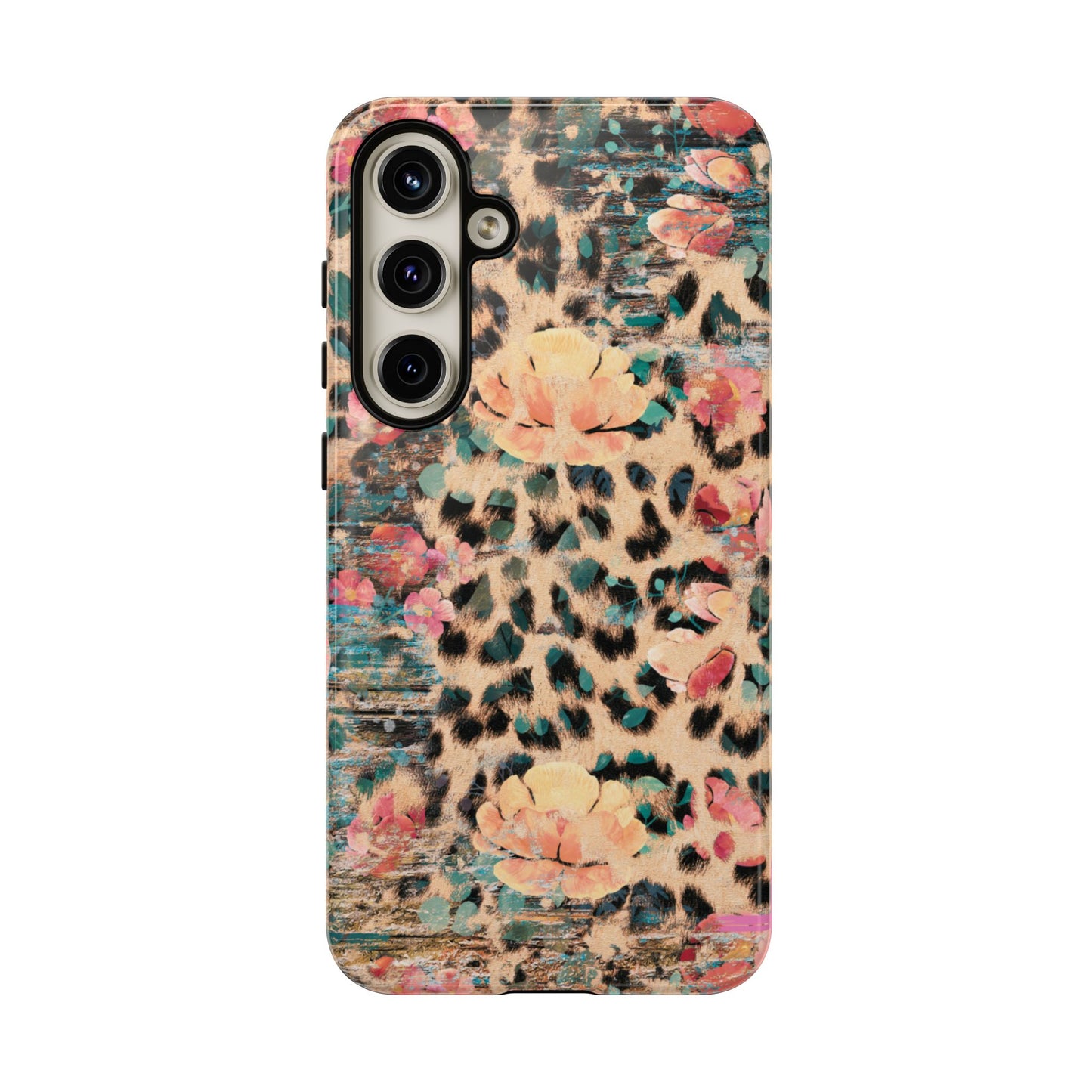 Rustic Floral Leopard - Samsung Galaxy Series Case