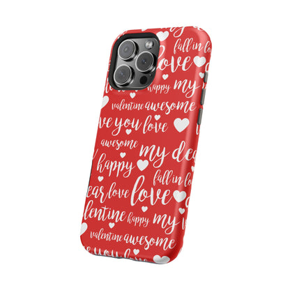 Valentine Words Pattern – MagSafe Case