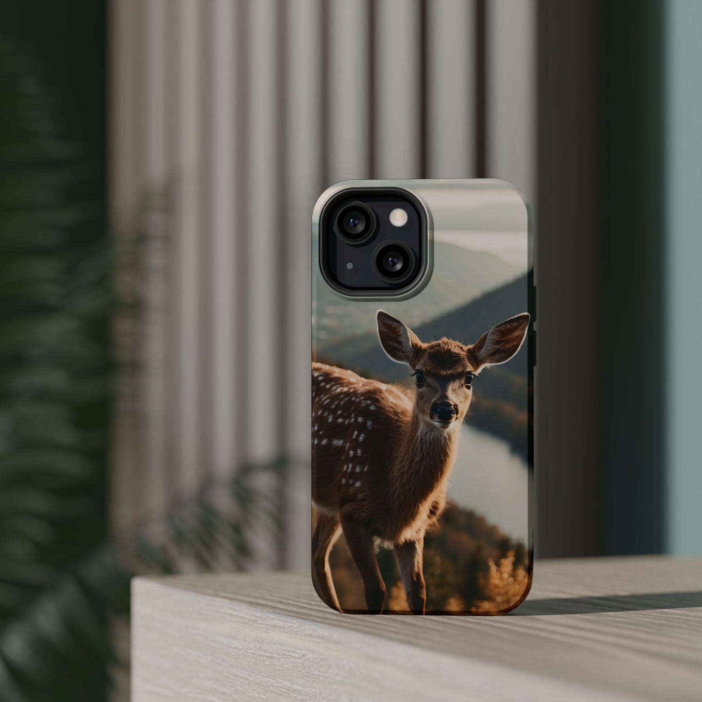 Whimsical Fawn in a Sunlit Forest MagSafe iPhone Case