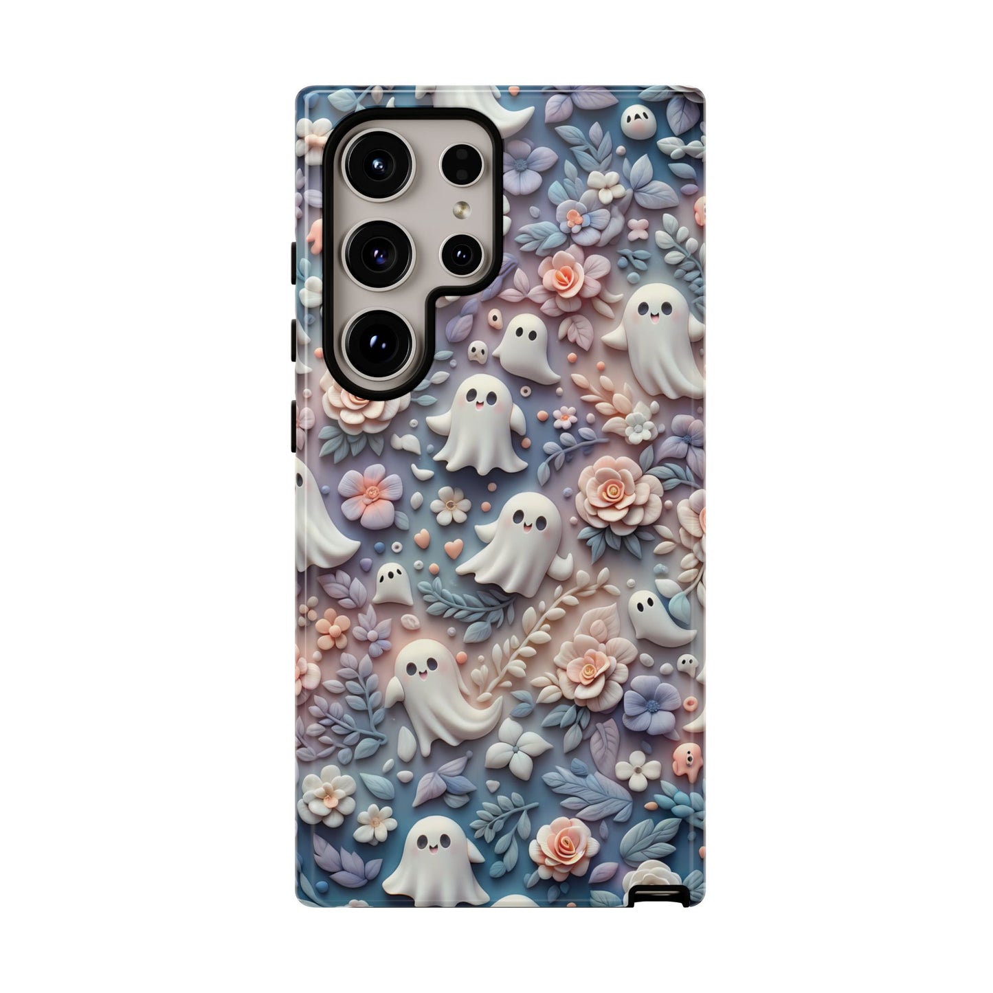 Ghosts Flowers Phone Case - Enchanting Ethereal Aesthetic