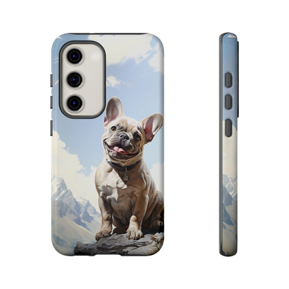 Frenchie iPhone Samsung Galaxy Phone Case! French Bull Dog Standing Proudly. Extremely Tough & Durable With Dual Layer Protection.