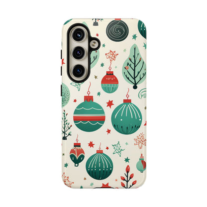 Vintage Christmas Ornaments Pattern – Samsung Galaxy Series Case