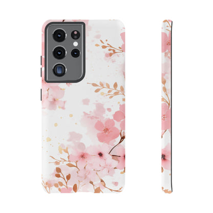 Soft Pink Cherry Blossom Samsung Galaxy Case – Elegant Floral Design