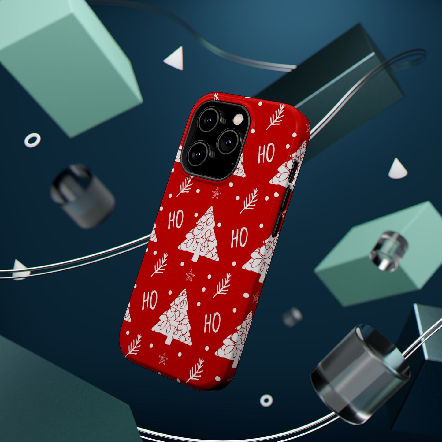 MagSafe iPhone Case: Ho Ho Ho – Christmas Tree Wonderland