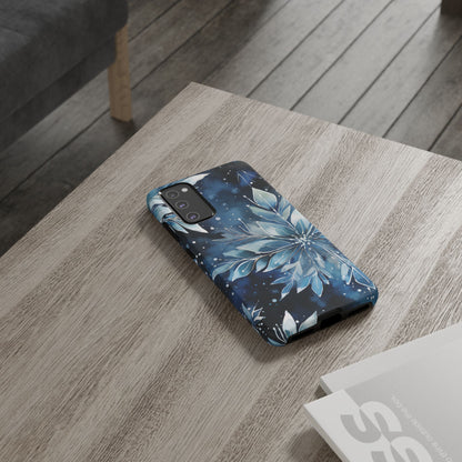 Winter’s Embrace – Blue Snowflake Samsung Galaxy Case