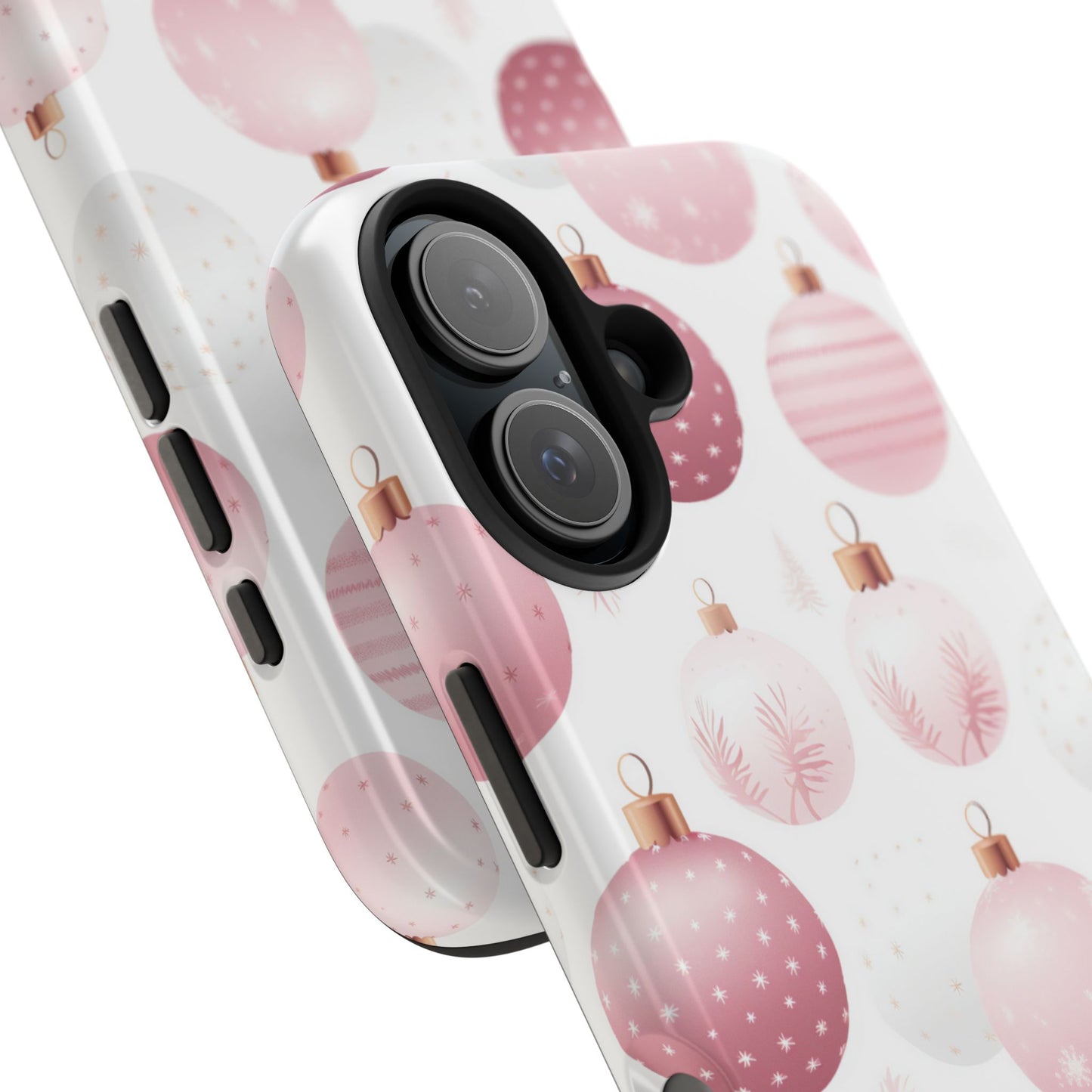 iPhone Case: Merry in Pink – Christmas Balls