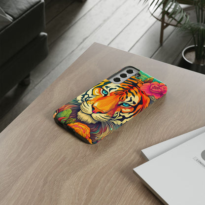 Fierce Rainbow Tiger Art - Samsung Galaxy Case